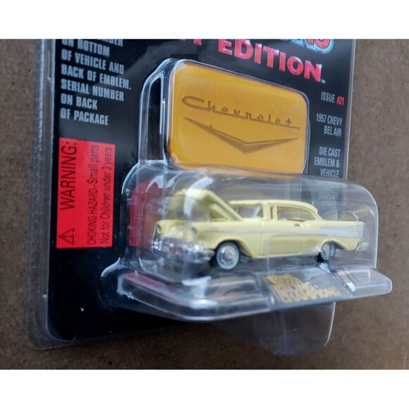 1996 Racing Champions MINT EDITION 1957 CHEVY BEL AIR CHEVROLET Pearl Yellow #21 - Picture 8 of 14